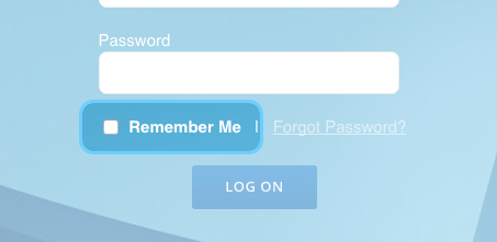 A Remember Me function has been added to the login form