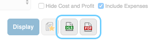 Ability to output Reports to PDF and Excel formats