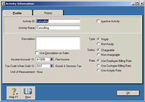 How to import activity slips from Intertec TimePro to MYOB with a combination of chargeable and non-chargeable tasks